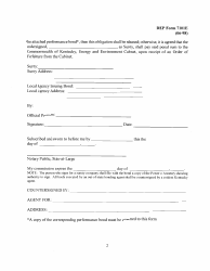 DEP Form 7101E Surety Bond for Waste Tire Registrants - Kentucky, Page 2