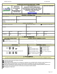 Document preview: Form DEP4067 Over-excavation Report Form - Kentucky