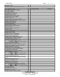 Environmental Surveillance Form for Shelters - Kentucky, Page 2