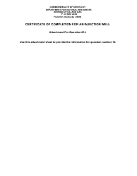 Form ED-23 Certification of Completion for an Injection Well - Kentucky, Page 3