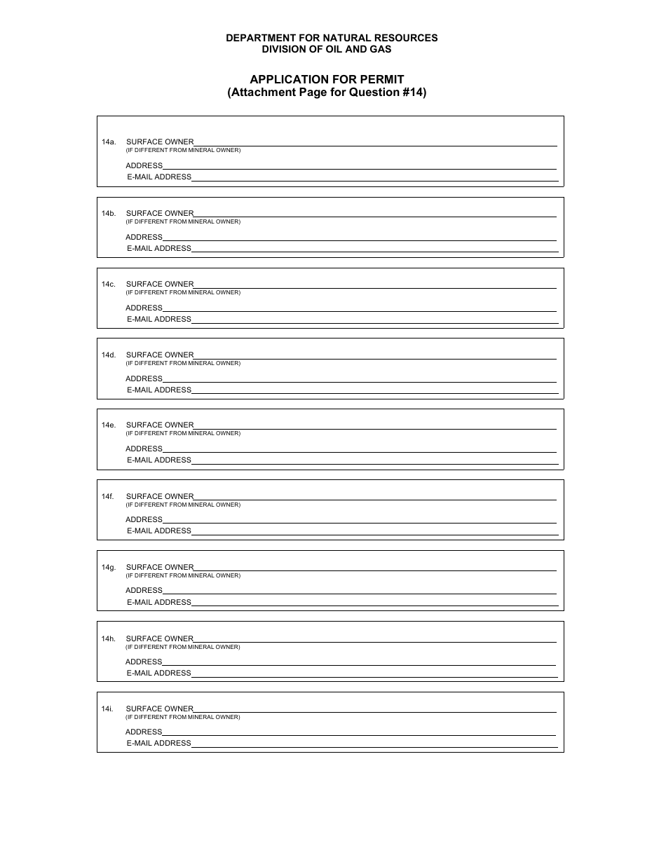 Form ED-1 Permit Application Form - Kentucky, Page 4