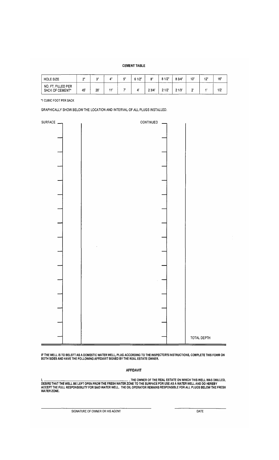Form ED-38 Affidavit to Time and Manner of Plugging and Filling Well - Kentucky, Page 2