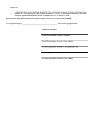 Application for Resolution of a Claim - Interlocutory Relief - Kentucky, Page 3