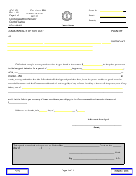 Document preview: Form AOC-375 Peace Bond - Kentucky