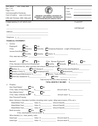 Document preview: Form AOC-495.8 Financial Statement, Affidavit of Indigency, and Request for Reduced Ignition Interlock Device Costs - Kentucky