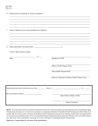 Form AOC-703A Certification of Qualified Health Professional Involuntary Treatment (Alcohol/Drug Abuse) - Kentucky, Page 2