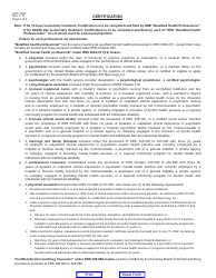 Form AOC-703A Certification of Qualified Health Professional Involuntary Treatment (Alcohol/Drug Abuse) - Kentucky, Page 3
