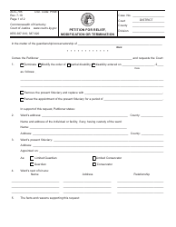 Form AOC-795 &quot;Petition for Relief, Modification or Termination&quot; - Kentucky