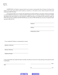 Form AOC-795 Petition for Relief, Modification or Termination - Kentucky, Page 2
