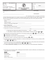 Document preview: Form AOC-740 Petition to Determine if Disabled - Kentucky