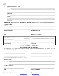 Form AOC-747 &quot;Petition/Application for Emergency Appointment of Fiduciary for Disabled Persons&quot; - Kentucky, Page 2