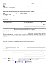 Form AOC-DNA-1 Juvenile Dependency/Neglect or Abuse Petition - Kentucky, Page 3