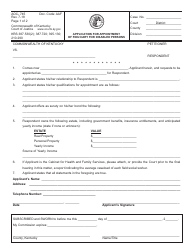 Form AOC-745 &quot;Application for Appointment of Fiduciary for Disabled Persons&quot; - Kentucky