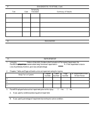 Form 108 Medical Report - Occupational Disease - Kentucky, Page 3