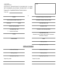 Form 120EX &quot;Request for Expedited Medical Determination&quot; - Kentucky