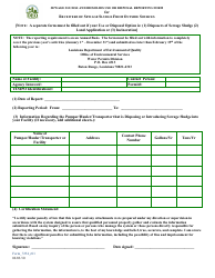 Document preview: Form 7254 Sewage Sludge & Biosolids Use or Disposal Reporting Form for Receivers of Sewage Sludge From Outside Sources - Louisiana