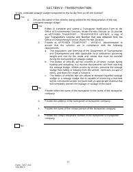 Form 7257 Notice of Intent for the Disposal of Sewage Sludge (Biosolids) in Permitted Landfills - Louisiana, Page 12