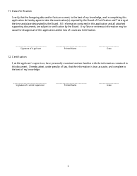 Solid Waste Operator Certification Application Form - Louisiana, Page 6