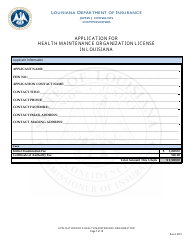 Application for Health Maintenance Organization License in Louisiana - Louisiana, Page 7