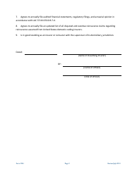 Form CR-1 Certificate of Certified Reinsurer - Louisiana, Page 2