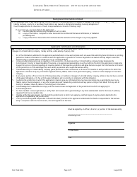 Form 1566 ENTITY Application for Entity Navigator License - Louisiana, Page 3