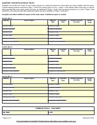 Form 1265 B Surplus Line Producer&#039;s Quarterly Tax Statement Self-procurement - Louisiana, Page 2