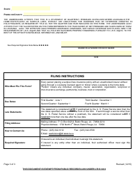 Form 1265 B Surplus Line Producer&#039;s Quarterly Tax Statement Self-procurement - Louisiana, Page 3