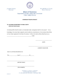 Document preview: Form DPSSP4117 Homemade Trailer Affidavit - Louisiana