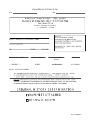 Louisiana Property Disclosure Form
