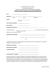 Document preview: Request to Receive Criminal History Record Information - Louisiana