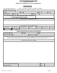 Form DPSSP4011-A Explosives Magazine License Application - Louisiana, Page 4