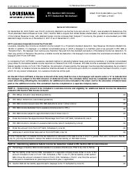 Document preview: Form R-620-965 IRC Section 965 Income & Fit Deduction Worksheet - Louisiana