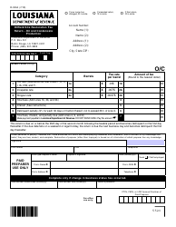 Document preview: Form R-9050 Oilfield Site Restoration Fee Return - Oil and Condensate Production - Louisiana