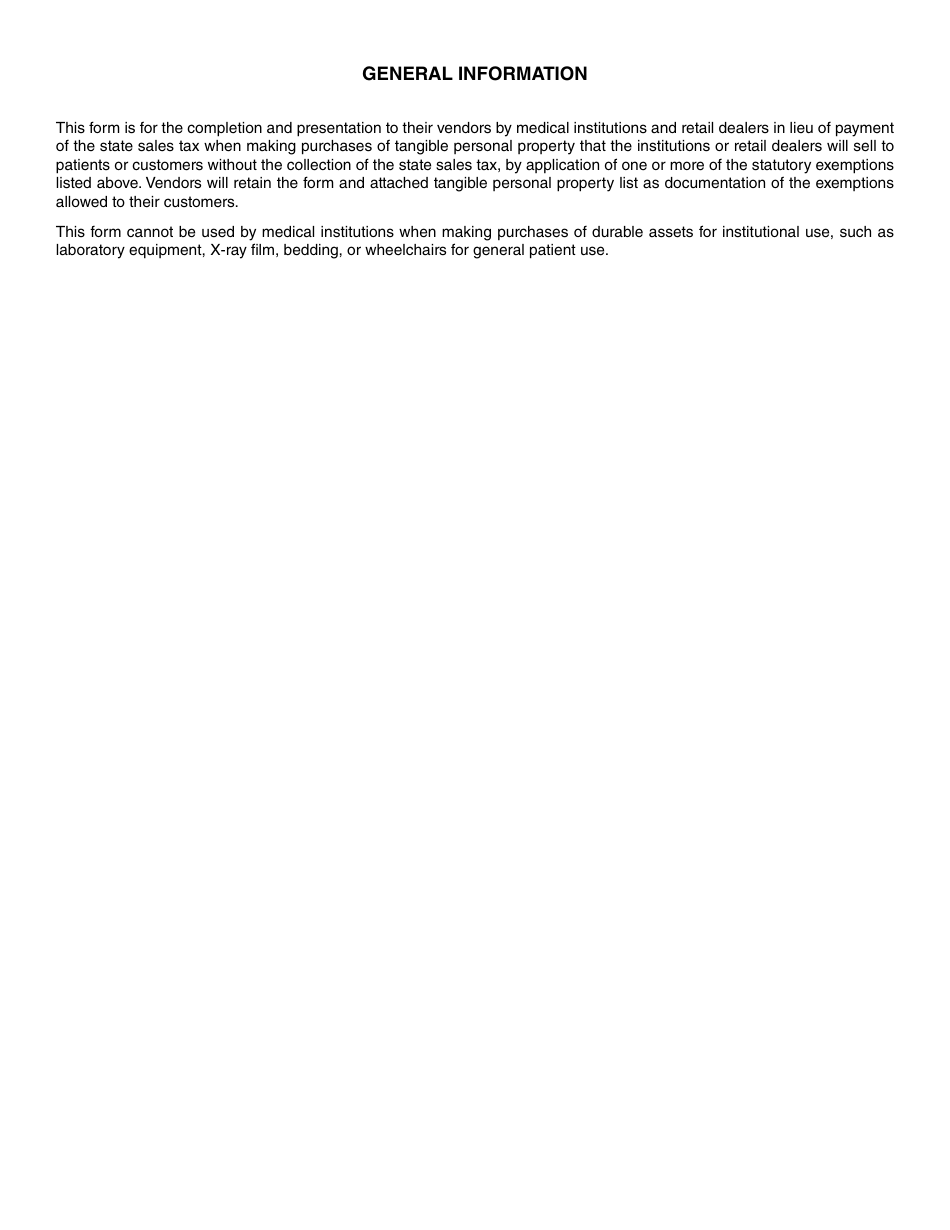 Form R-1041 Institutional or Retail Dealer Purchases of Medical-Related Property Sales / Use Exemption Certificate - Louisiana, Page 2