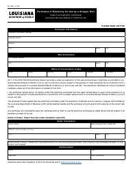 Document preview: Form R-1397 Purchases of Electricity for Use by a Stripper Well - Sales Tax Exemption Certificate - Louisiana