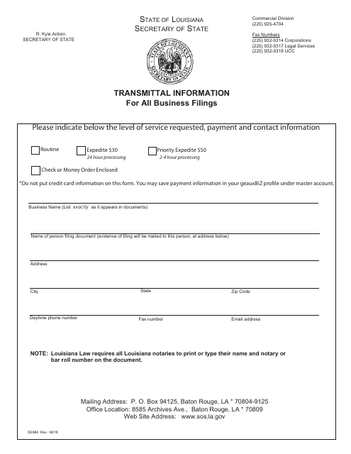 Form SS320  Printable Pdf