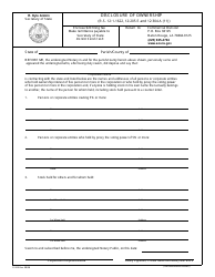 Form SS320 Disclosure of Ownership - Louisiana, Page 2