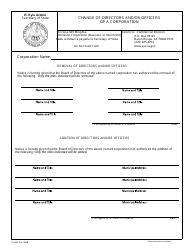 Form SS354A Change of Directors and/or Officers of a Corporation - Louisiana, Page 2