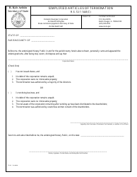 Form SS1441 Simplified Articles of Termination - Louisiana, Page 2