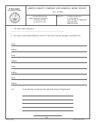 Form SS366 Limited Liability Company Supplemental Initial Report - Louisiana, Page 2