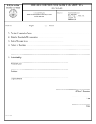 Form SS403 Foreign Corporation Name Registration - Louisiana, Page 2