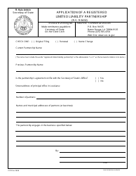 Form SS975 Application of a Registered Limited Liability Partnership - Louisiana, Page 2