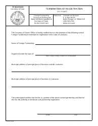 Form SS394 Termination of Registration - Louisiana, Page 2