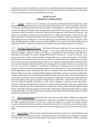 Standard Bylaws for Banks - Georgia (United States), Page 14