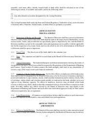 Standard Bylaws for Banks - Georgia (United States), Page 15