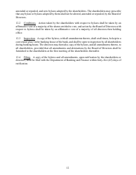Standard Bylaws for Banks - Georgia (United States), Page 16