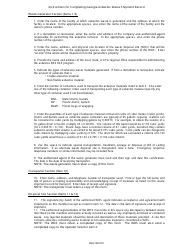 Georgia Asbestos Waste Shipment Record Form - Georgia (United States), Page 2