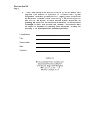 Notice of Intent (Noi) Noi for Coverage Under General Permit Gag278000 for Subsurface Land Application Systems - Georgia (United States), Page 4