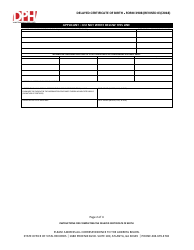 Form 3908 Delayed Certificate of Birth - Georgia (United States), Page 2