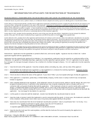 Form T-2 Application for Registration of Trademark - Hawaii, Page 2